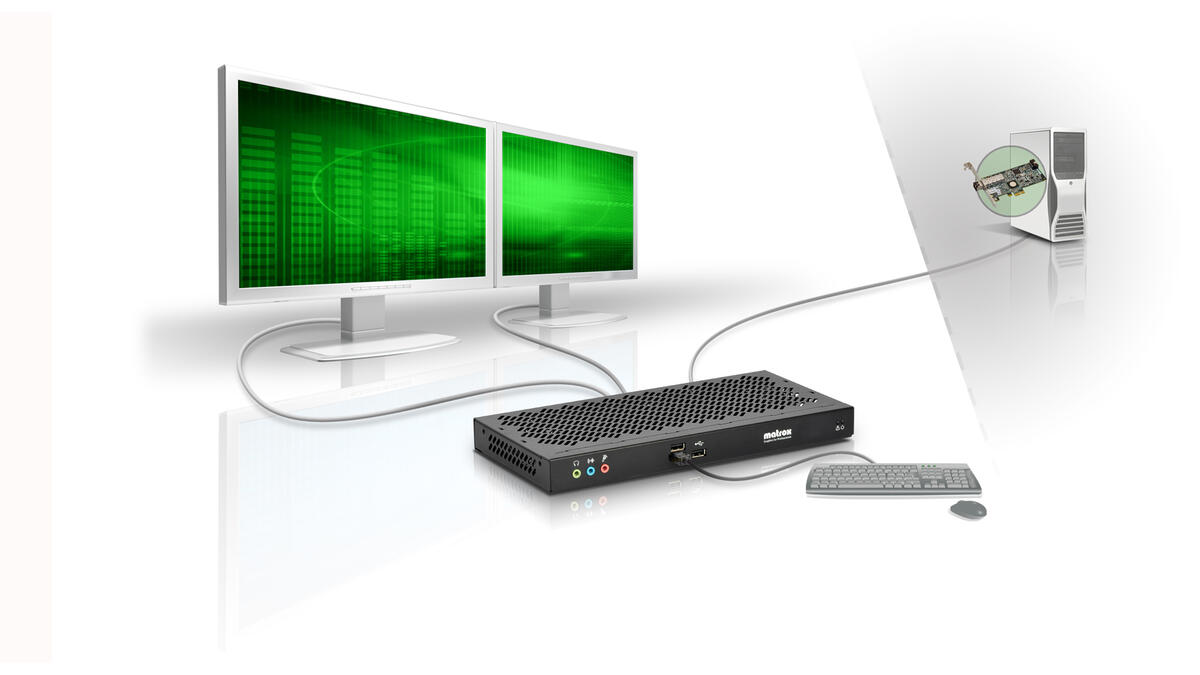 Matrox KVM Extender F2208 Dual Screen Setup